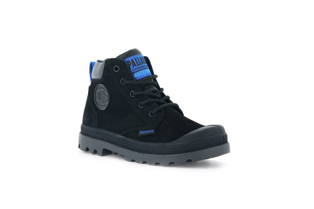 Botas Palladium PAMPA HI CUFF WP OZ Niños Negras | Costa Rica-35970